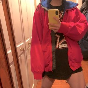 Vintage bright pink ski jacket